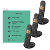 Téléphone fixe Trio Iloa 350 noir - LOGICOM - :100191135