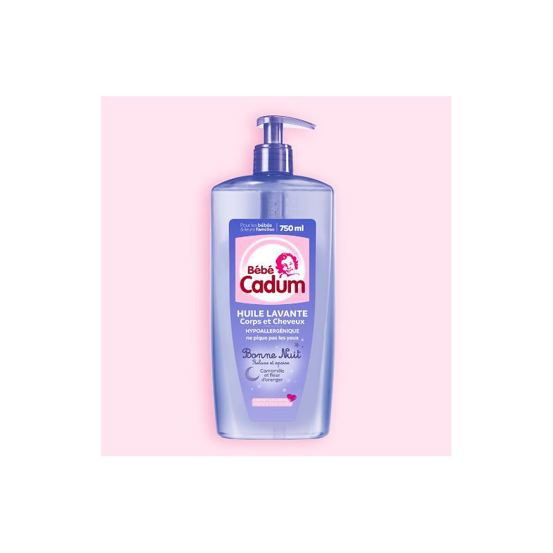 HUILE LAVANTE APAISANTE BONNE NUIT- 750mL - CADUM -