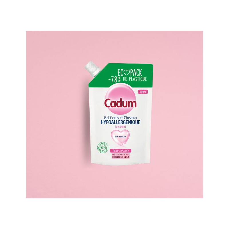 Gel corps & cheveux hypoallergénique camomille -500mL - CADUM