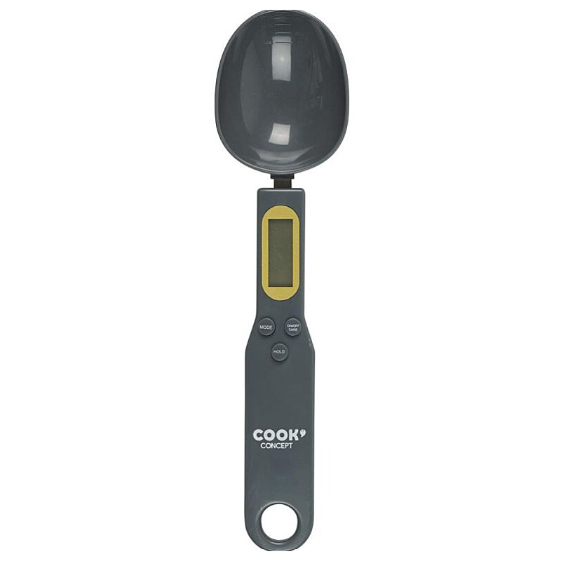 Cuillère de Mesure Numérique 23cm Gris avec Écran LED et Fonction Hold