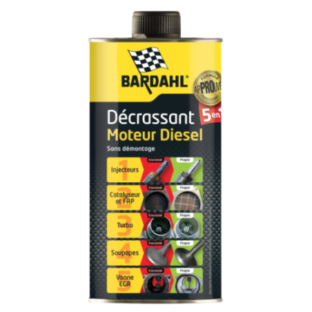 Décrassant moteur 5en1 diesel 500mL - BARDAHL - 9357