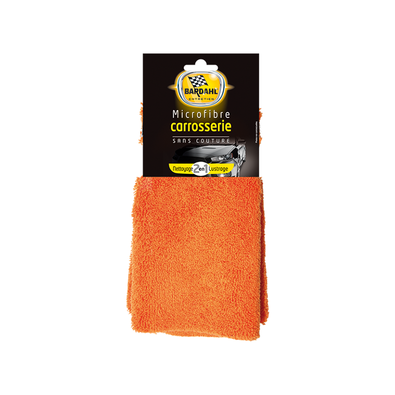 Chiffon microfibre carrosserie double face 2en1 Orange - BARDAHL - 38920
