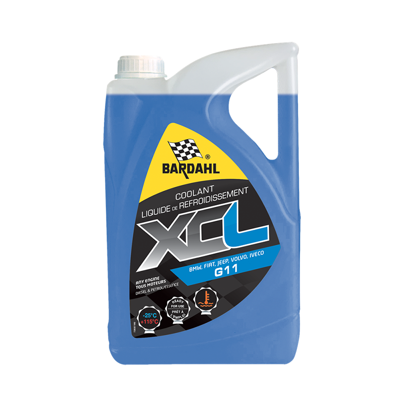 Liquide de refroidissement XCL G11 -25°C 5L Bleu - BARDAHL - 6313