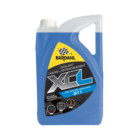 Liquide de refroidissement XCL G11 -25°C 5L Bleu - BARDAHL - 6313