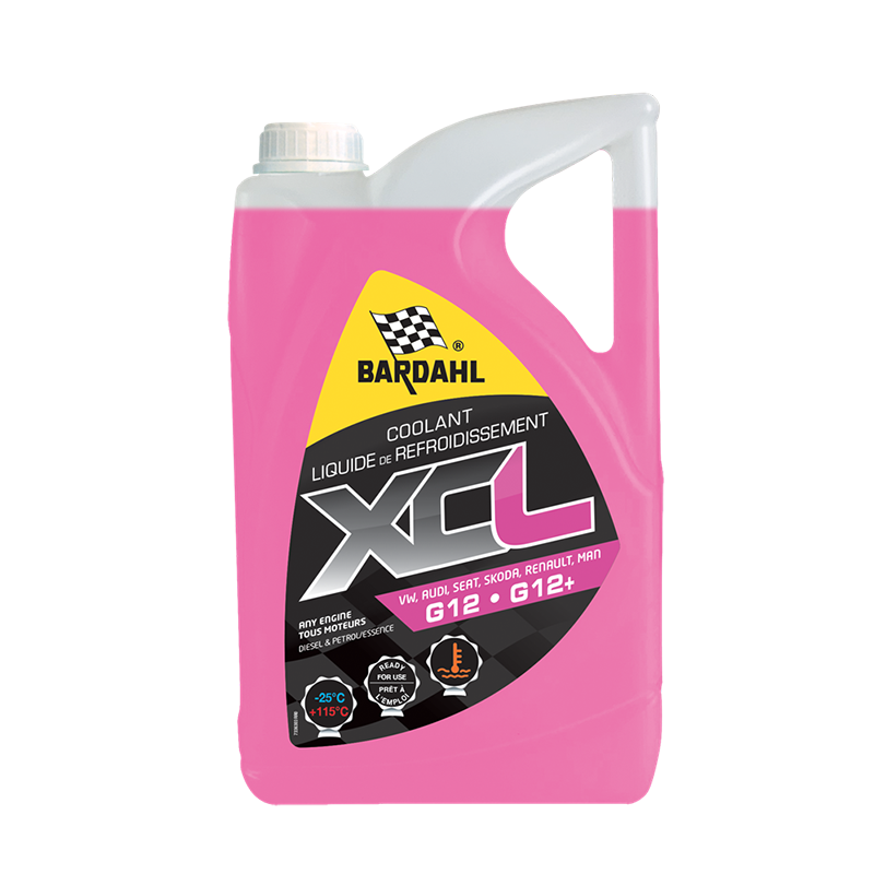 Liquide de refroidissement XCL G12/G12+ -25°C 5L Rose - BARDAHL - 8313