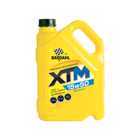 Huile minérale XTM 15w50 5L - BARDAHL - 36353