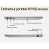 Ordinateur portable 15-FC0060NF AMD Ryzen 7 7730U 16/512Go Argenté - HP - HP157L8Y5EA