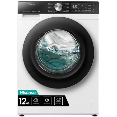 Lave-linge hublot 12kg 1400tr/min- HISENSE - WF5S1245BW