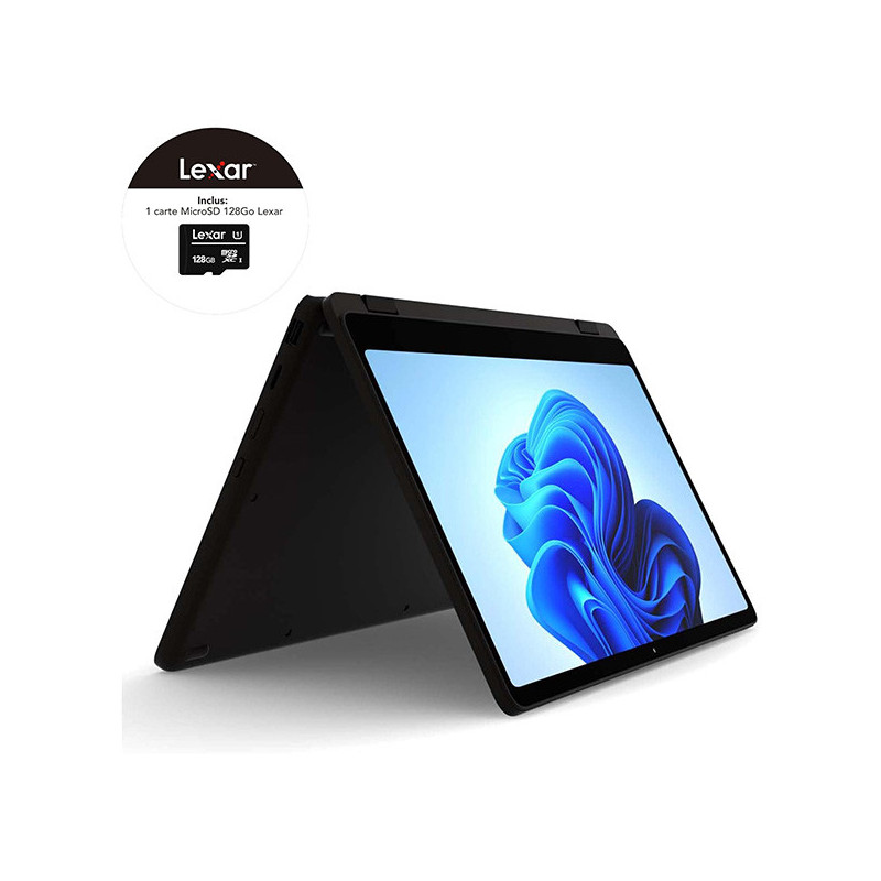 PC portable PureBook Fold 14" Intel Pentium Silver N6000 8/128Go noir - NOKIA - NOKPUREBOOKFOLD14B