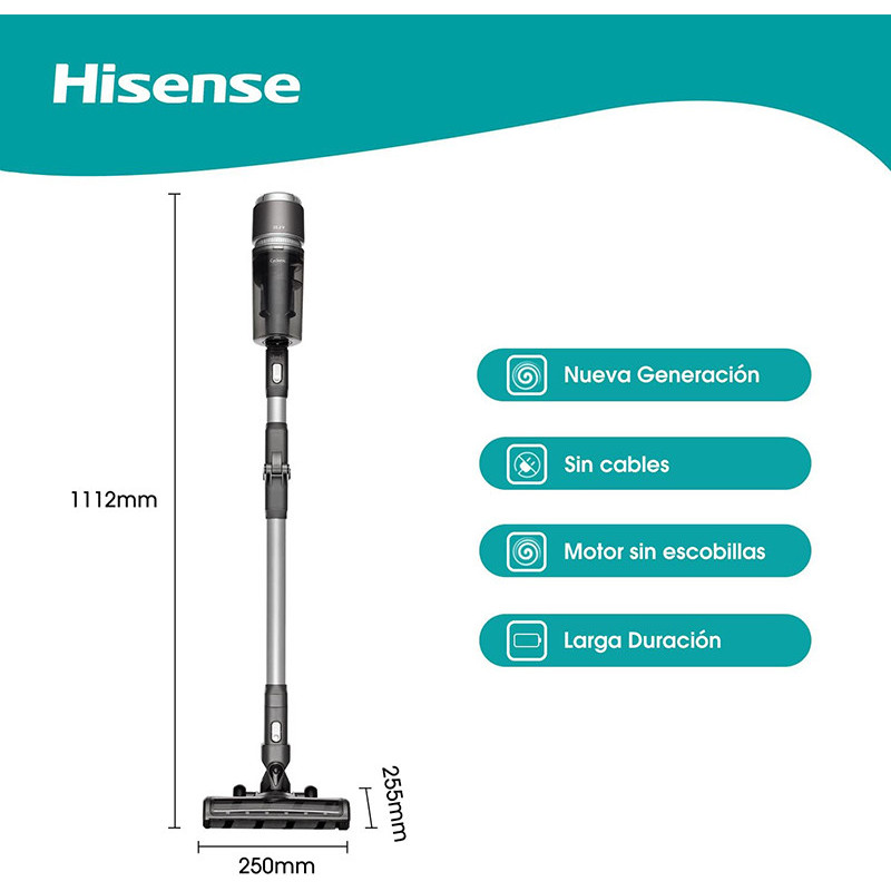 Aspirateur balai sans fil 400W Noir - HISENSE - HVC6464A