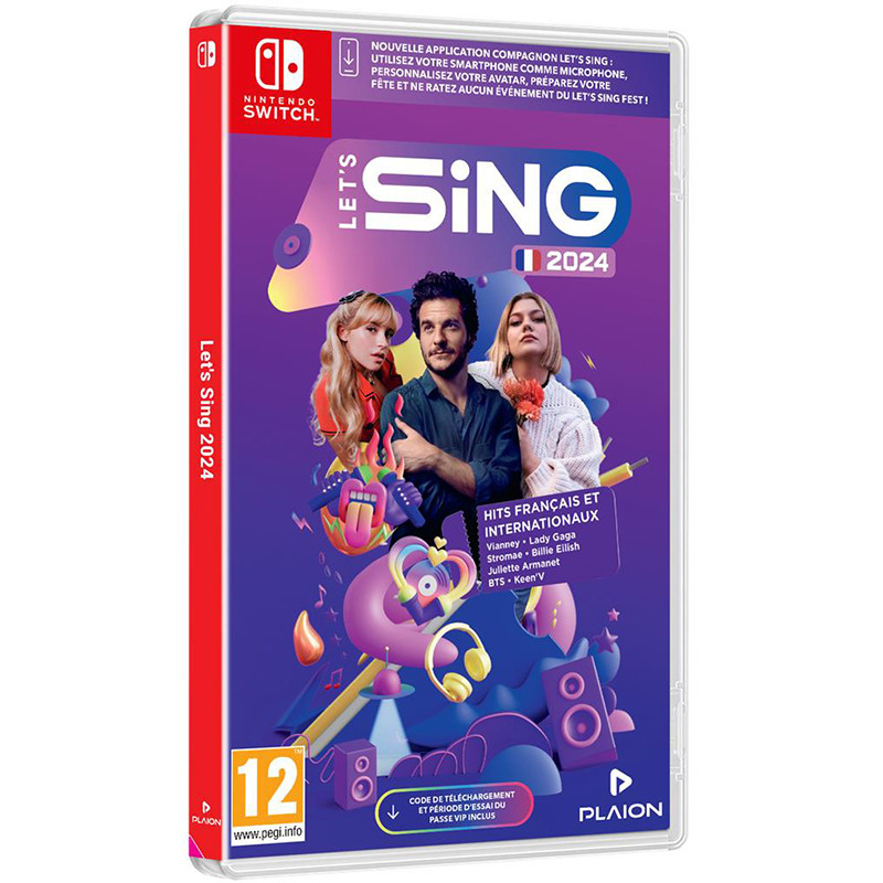 Jeu Switch Let's sing 2024 - PLAION - 7289000012