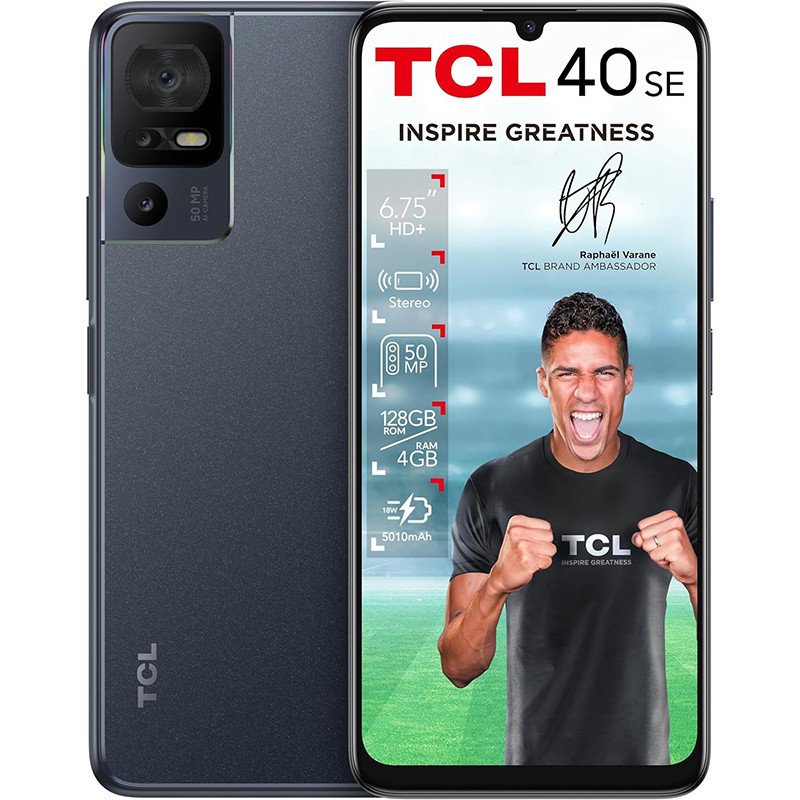 Smartphone 4G 4/128Go Dark Grey - TCL - TCL40SE128DG