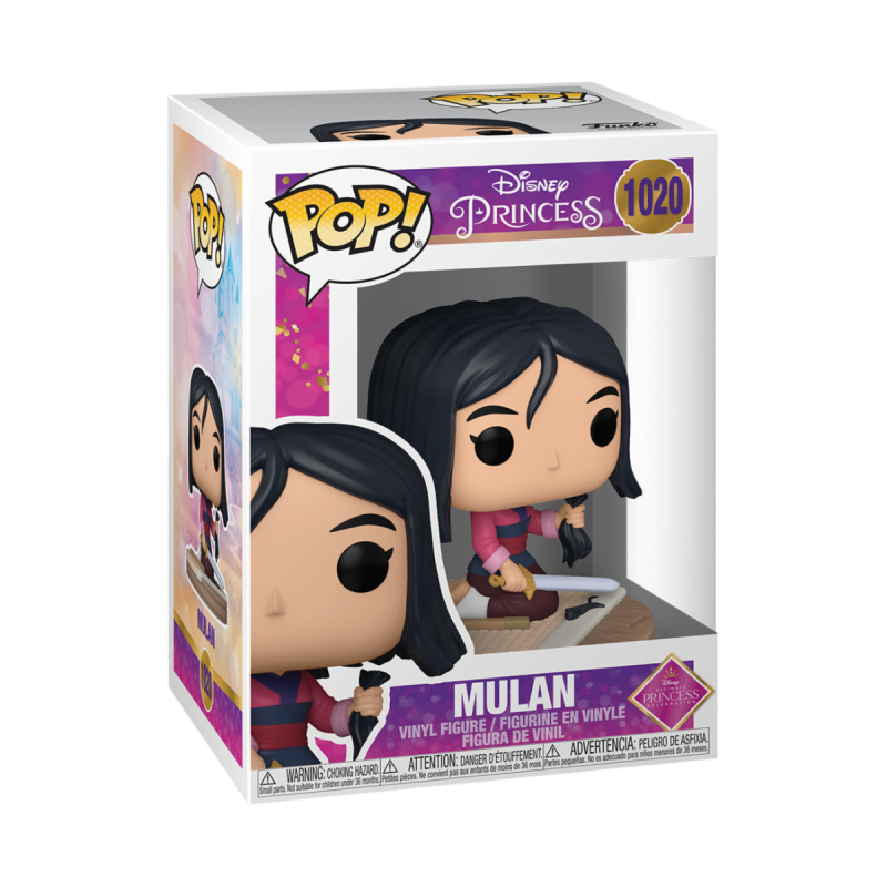 Figurine pop! Disney Ultimate Princess Mulan 9cm - FUNKO - 71740016295