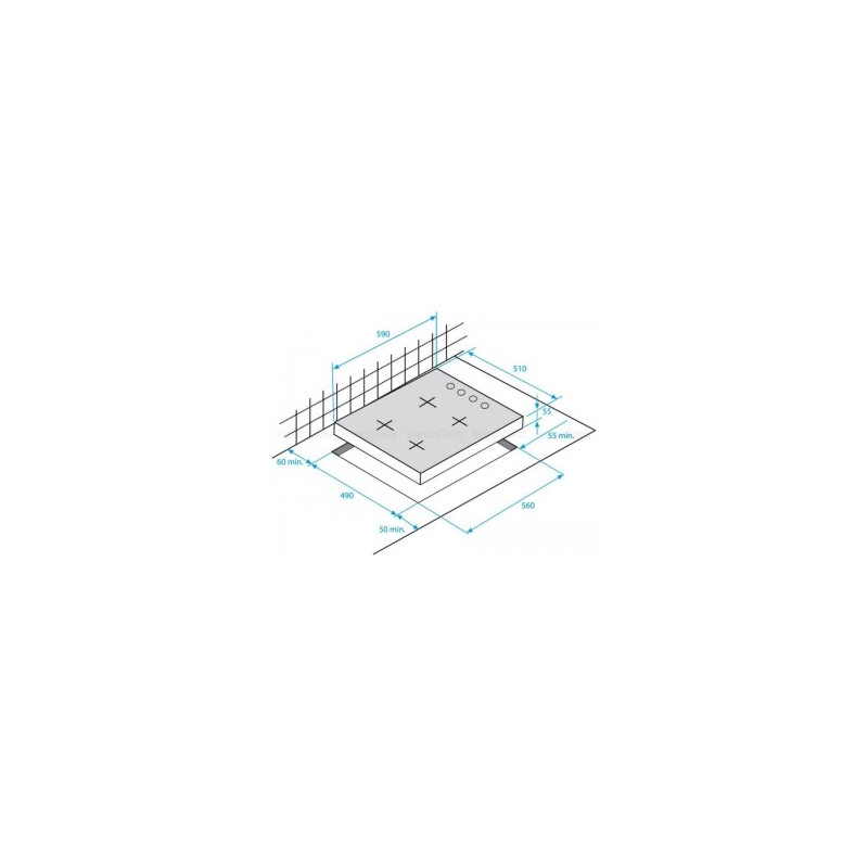 Plaque de Cuisson 4 Gaz BEKO - HIMW64223SX