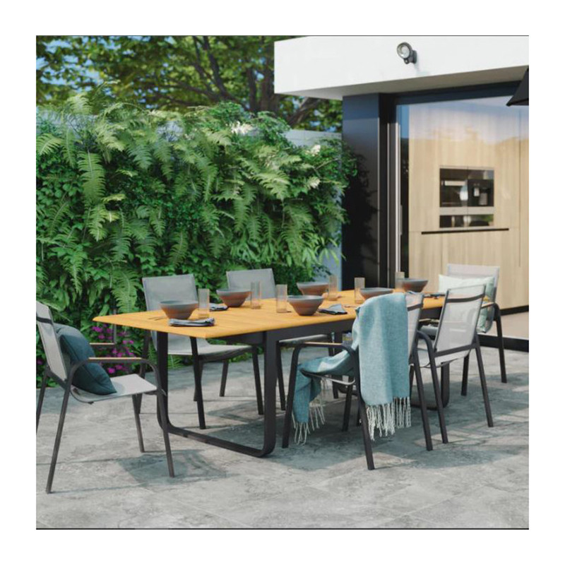 Fauteuil de jardin Calypso Gris foncé - NATERIAL - :100157961