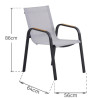Fauteuil de jardin Calypso Gris foncé - NATERIAL - :100157961