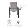 Fauteuil de jardin Calypso Gris foncé - NATERIAL - :100157961