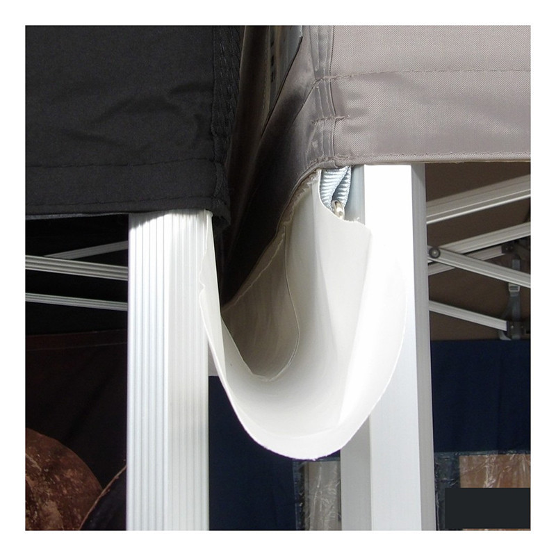 Gouttière de tente PVC blanc 400 cm GUTTER 4 x 4 m