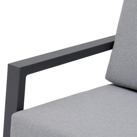 Salon de jardin - UNIONE HESPERIDE - Gris  - 4 personnes