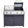 Module barbecue Europa gris argenté 109 x 60 cm