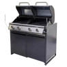 Module barbecue Europa gris argenté 109 x 60 cm