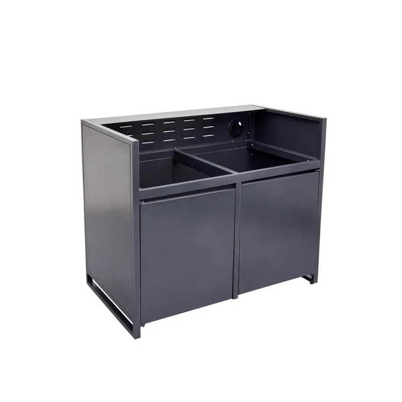 Module barbecue Europa gris argenté 109 x 60 cm