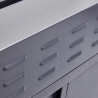 Module barbecue Europa gris argenté 109 x 60 cm