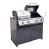 Module barbecue Europa gris argenté 109 x 60 cm