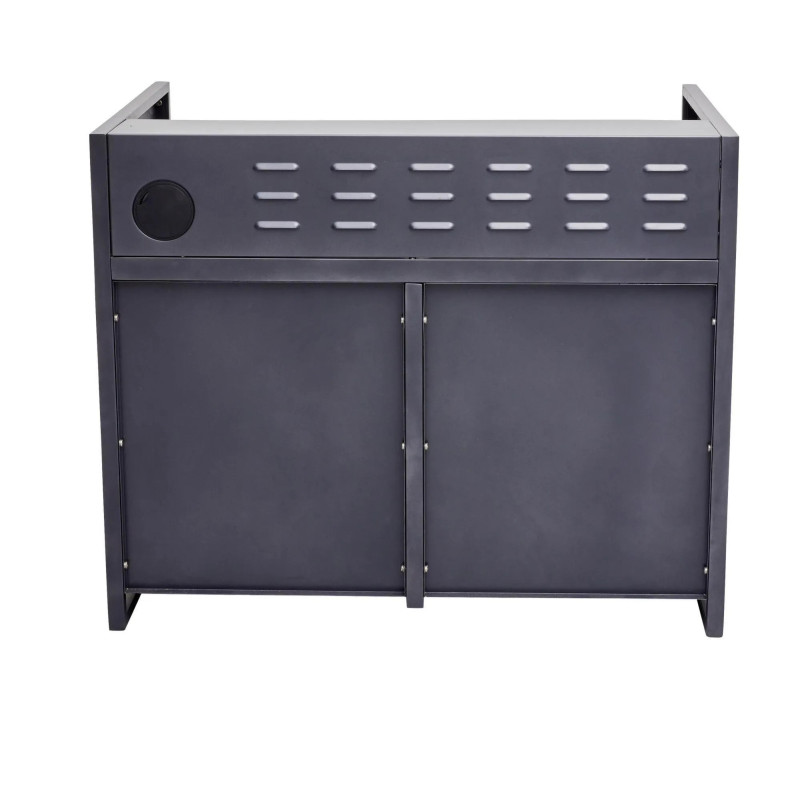 Module barbecue Europa gris argenté 109 x 60 cm