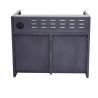 Module barbecue Europa gris argenté 109 x 60 cm