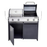 Module barbecue Europa gris argenté 109 x 60 cm