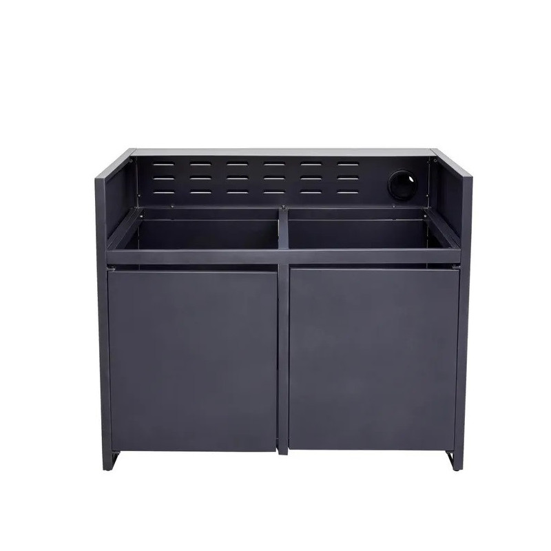 Module barbecue Europa gris argenté 109 x 60 cm