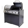 Module barbecue Europa gris argenté 109 x 60 cm
