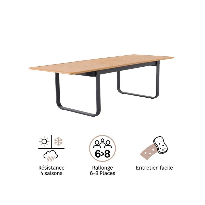 Table de jardin extensible - Calypso - NATERIAL -  -