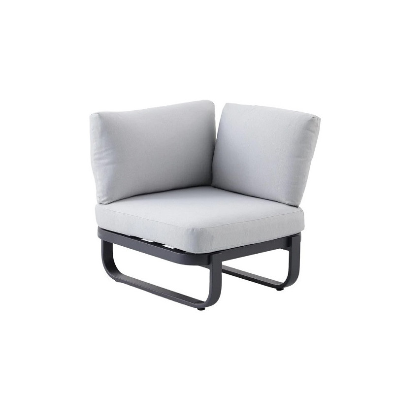 Salon de jardin - CALYPSO NATERIAL - Gris - 5 personnes