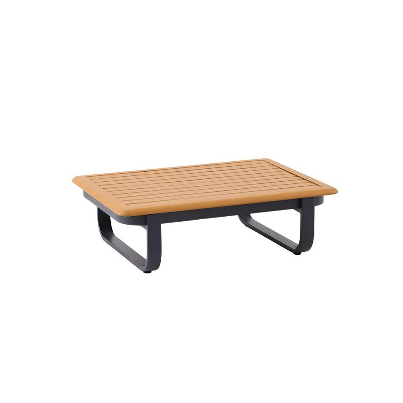 Salon de jardin - CALYPSO NATERIAL - Gris - 5 personnes