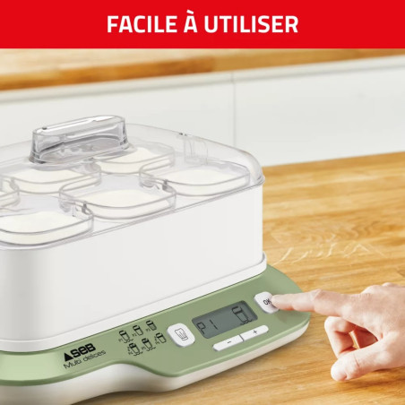 Yaourtière Multi délices Express & végétale 6 pots - SEB - YG660310