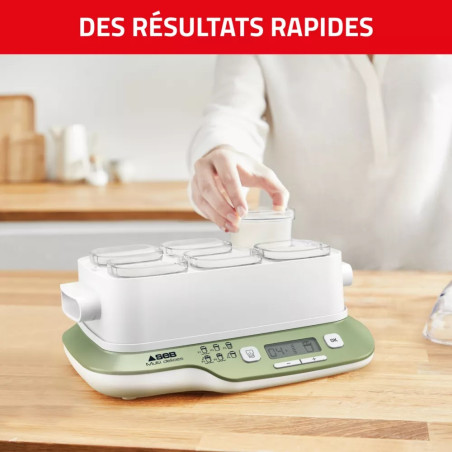 Yaourtière Multi délices Express & végétale 6 pots - SEB - YG660310