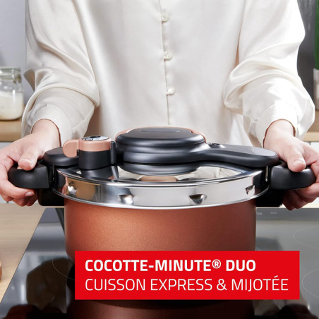 Autocuiseur ClipsoMinut Duo Copper 5L - SEB - P4705101