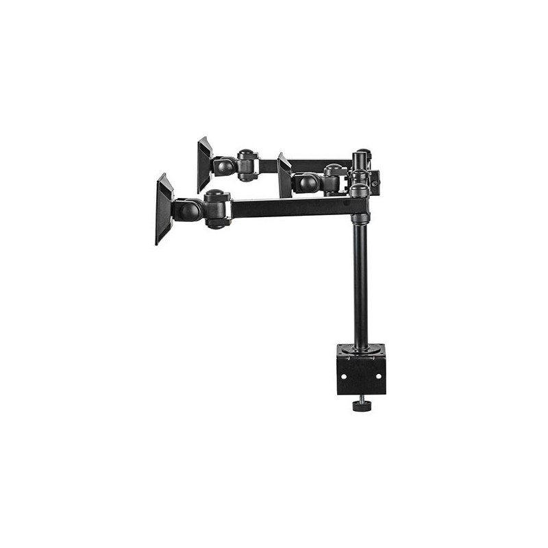 Support pour moniteur de bureau 3 écrans 14-24 " noir - NEDIS - ERGOTMM100BK