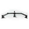 Support pour moniteur de bureau 3 écrans 14-24 " noir - NEDIS - ERGOTMM100BK