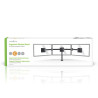 Support pour moniteur de bureau 3 écrans 14-24 " noir - NEDIS - ERGOTMM100BK