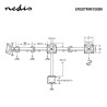 Support pour moniteur de bureau 3 écrans 14-24 " noir - NEDIS - ERGOTMM100BK