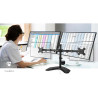 Support pour moniteur de bureau 2 écrans 15 - 32" Noir - NEDIS - MMDOSD110BK