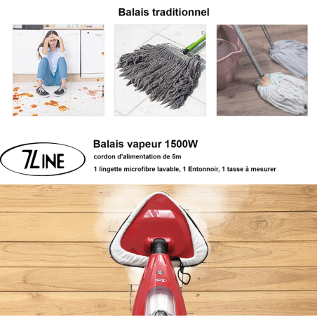 Balai à vapeur 7line