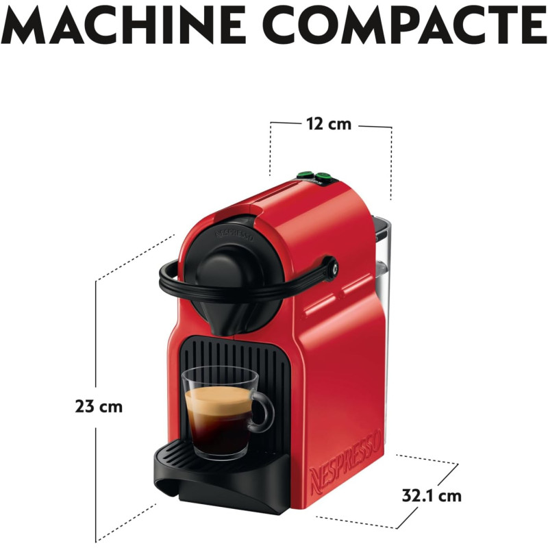 CAFETIERE NESPRESSO INISSIA ROUGE - KRUYY1531FD