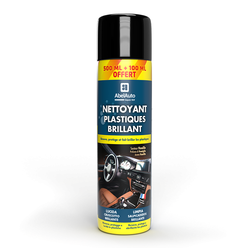 Nettoyant plastique brillant 500mL + 100mL - ABEL AUTO - ABE098270