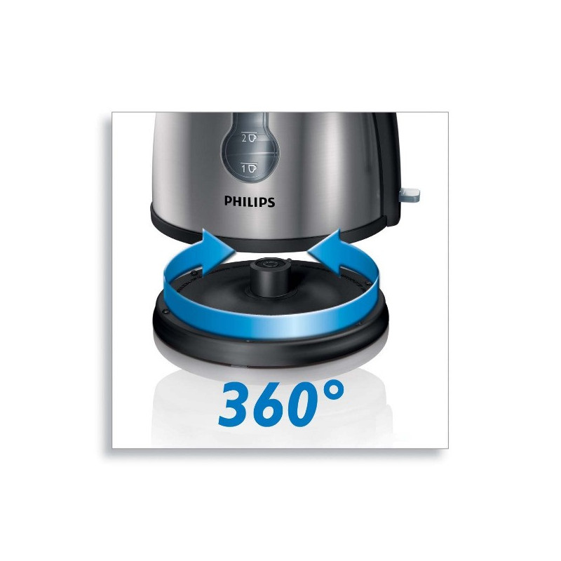 BOUILLOIRE 0,8L PHILIPS Gris-Noir - HD4618/20