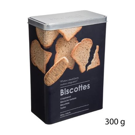 Boîte Biscottes Relief 2 Noir