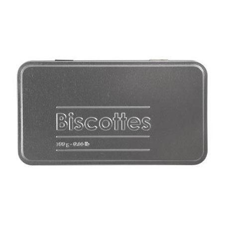 Boîte Biscottes Relief 2 Noir